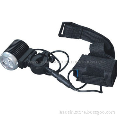 Bicycle LED Head Light with Battery Indicator with PMMA Lens, 100% Waterproof